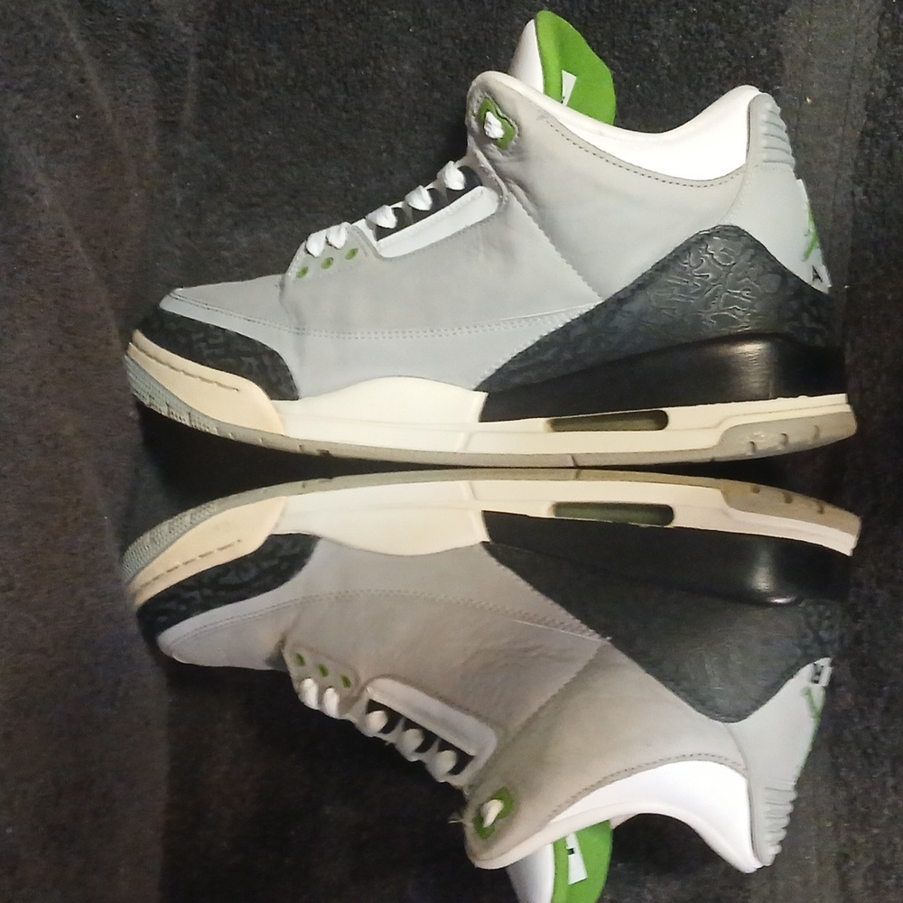 Air Jordan 3 Retro (CHLOROPHYLL) Mens-11.5 ,100% Authentic! - Picture 4 of 12